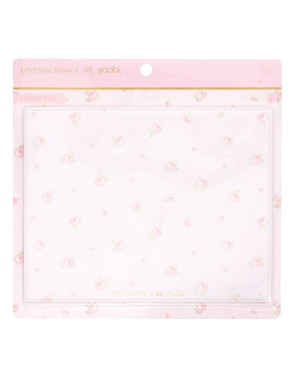 NWT LoveShackFancy x Target Yoobi Floral Mouse Pad Pink Blooming Heirloom Ditsy
